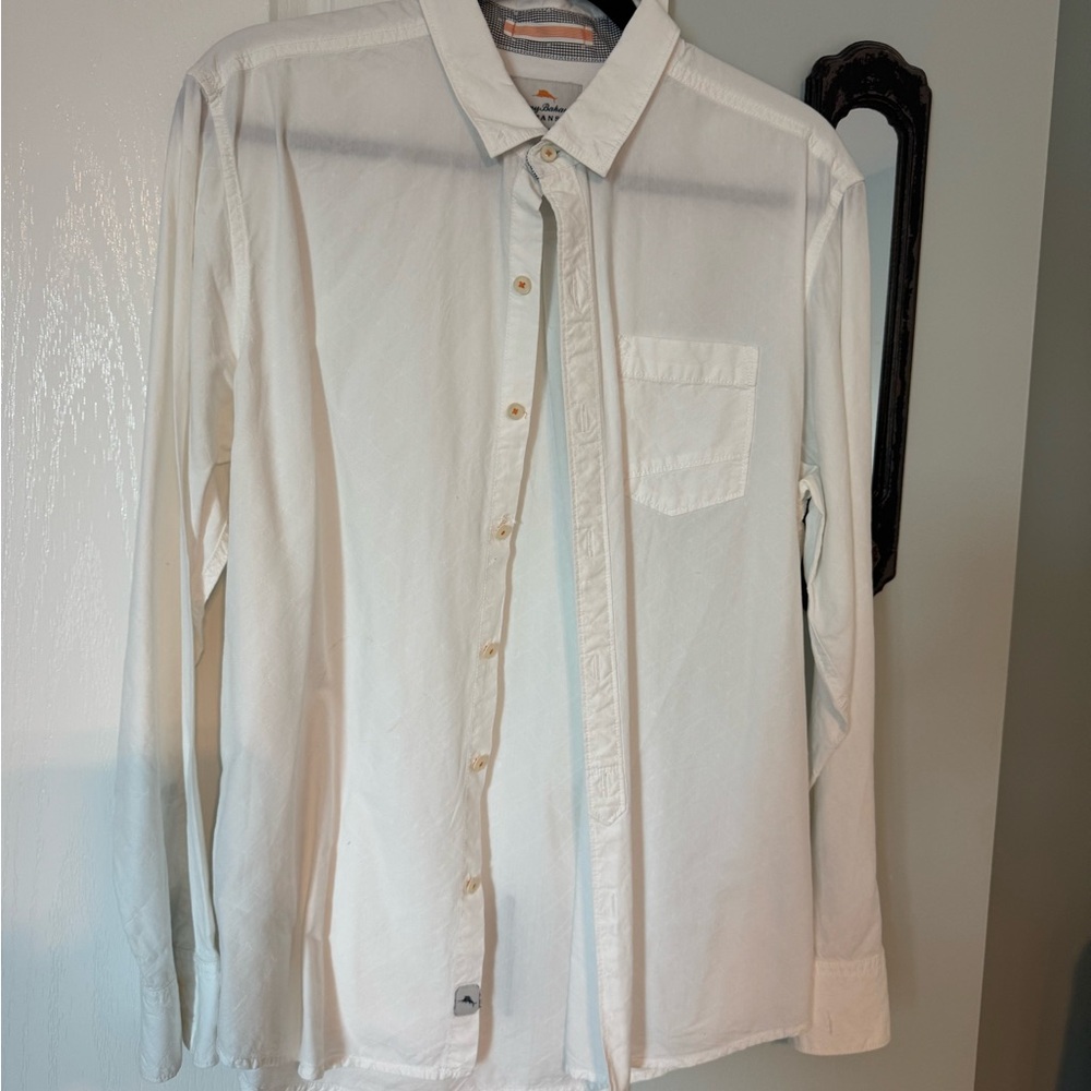 Tommy Bahama White Casual Button Down Shirt